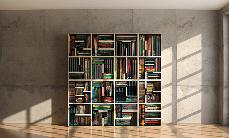 Дизайн книжных шкафов и полок в интерьере офиса